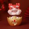 Creative Cartoon God of Wealth Figurine for Car Dashboard or Office - New Year Dragon Decoration and Gift