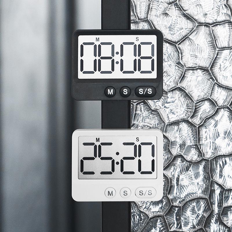 Magnetic Minimalist Large Screen Korean Style Digital Kitchen Timer Y8301.