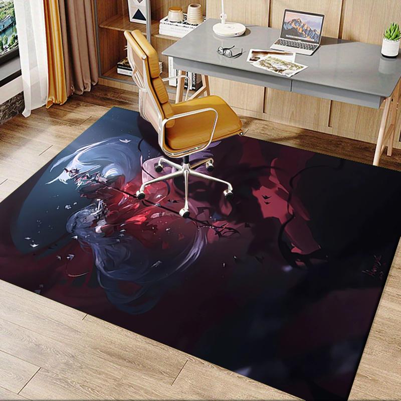 1pc skadi the corrupting heart Office Carpet Soft Polyester Entrance Carpet Washable Non slip Machin