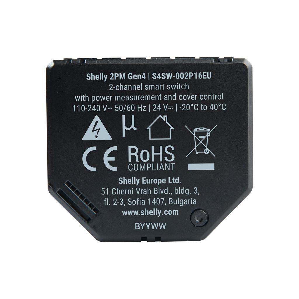 Smart Plug Shelly SHELLY 2PM GEN4 X4 Wi-Fi 230 V 10 A (4 Units)