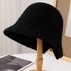 New simple version knitted hat basin hat bucket hat adult women's hat autumn, winter and autumn sunshade sun protection hat versatile hat