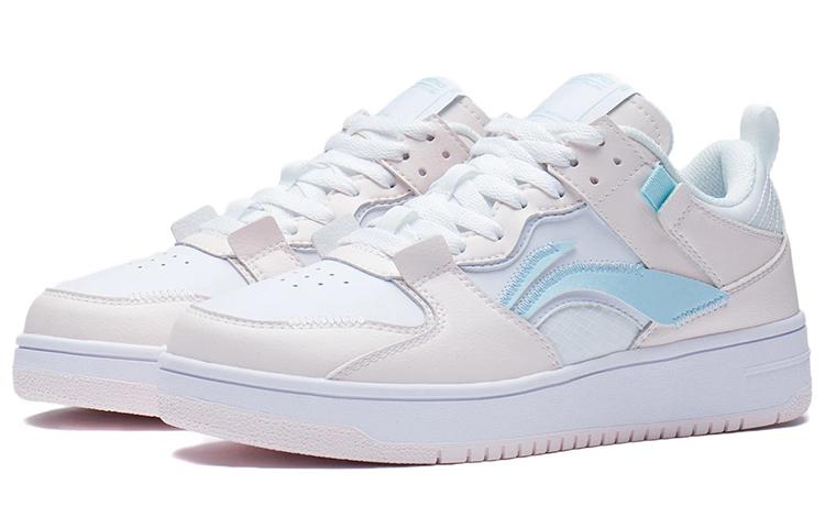 Li Ning Mystic Layer Pro Slip Resistant Abrasion Resistant Low Top Skateboard Shoes Women's White Pink AGCR314-6