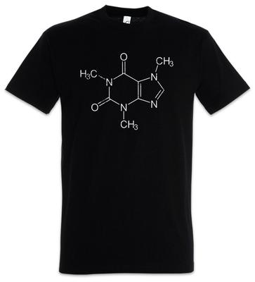 Caffeine Molecule T-Shirt Fun Geek Nerd Coffee Chemist Chemistry Teacher Formula