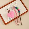 ins style fashionable sweet and cool plush love bag hanging high-end bag pendant DIY keychain pendant lanyard