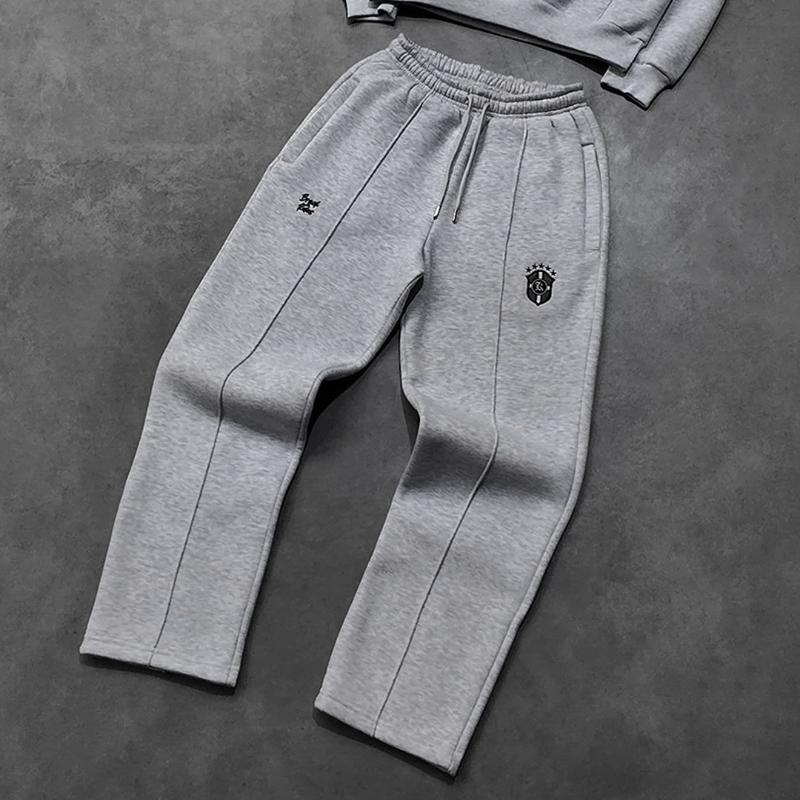 

Y2K Модный уличный стиль Персонализированные повседневные свободные брюки L серый