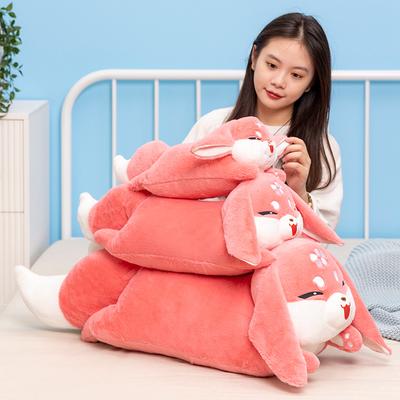 Non-Toxic Stuffed Throw Pillow Cute Anime Long Fox Plush Cushion Decorative Stuffed Body Pillow Back Cushion Decor