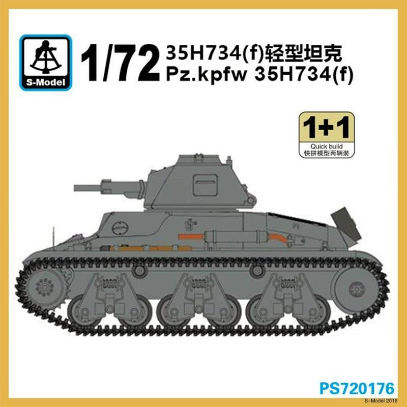 PS720176 1/72 35H734 (f) Light Tank Plastic Proportional Assembly Model