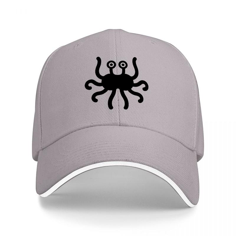 Octopus Logo Black Baseball Cap Classic Design Adjustable Fit for Unisex and Women Casual Streetwear Style Hat
