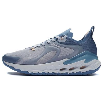 Li Ning Comfortable Cushioning Slip Resistant Abrasion Resistant Reflective Low Top Running Shoes Men's Slate Blue ARER019-2