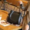 Large Capacity Casual Vertical Leather Tote Bag New Autumn and Winter Fashionable Soft Cowhide Texture Women's Shoulder Bag