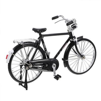 Bicycle Ornament with Inflator and Briefcase for Home Decor