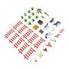 37 PCS Farm Animals Toy Set with Fence Accessories Plastic Lifelike Animals Figures Educational Scene Decor for Kids