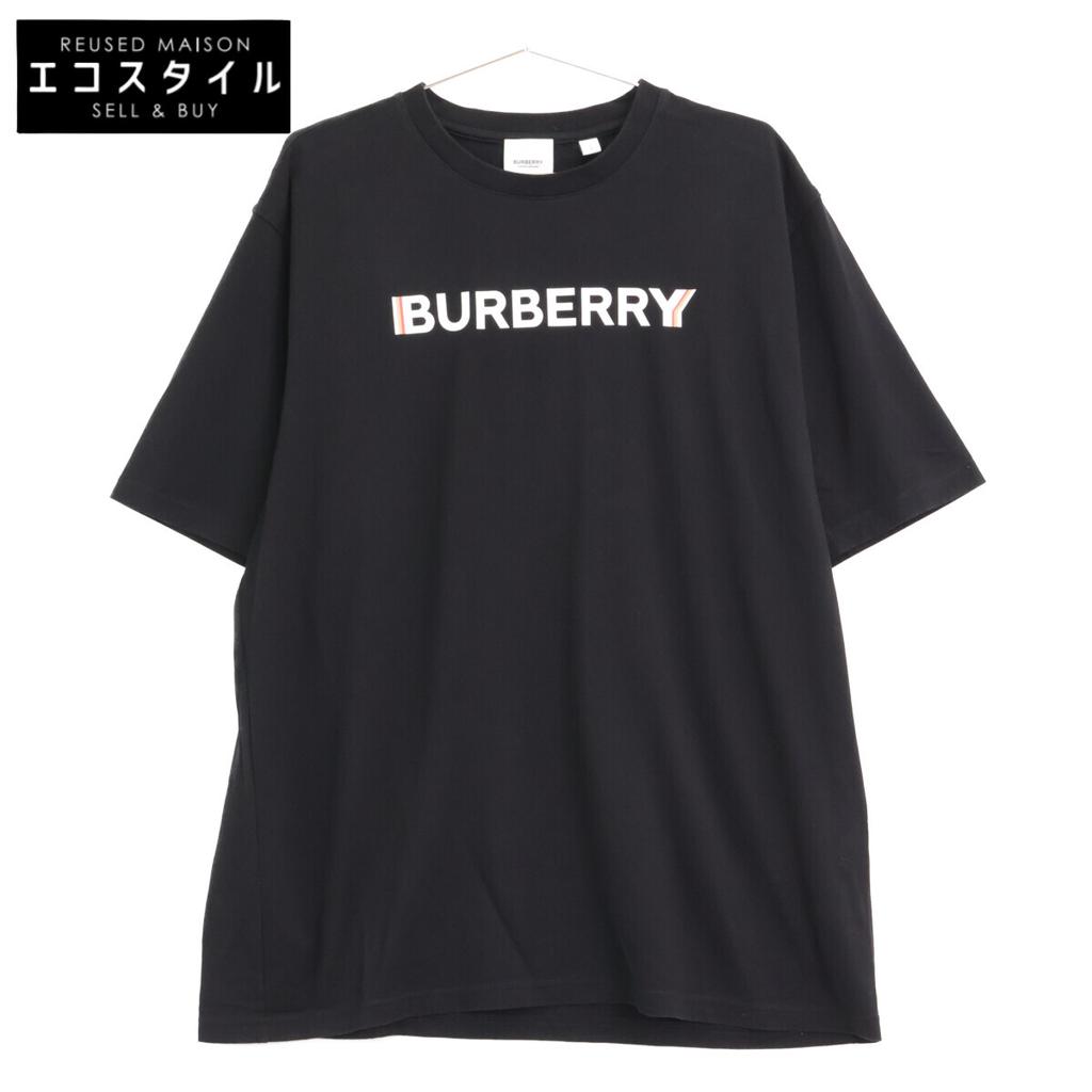 BURBERRY Black 8053010 Cotton T-shirt tops L blackUsed