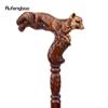 פוקס חום עץ אופנה מקל הליכה דקורטיבי ערפד Cospaly מסיבת עץ מקל הליכה ליל כל הקדושים מייס שרביט Crosier 93 ס"מ
