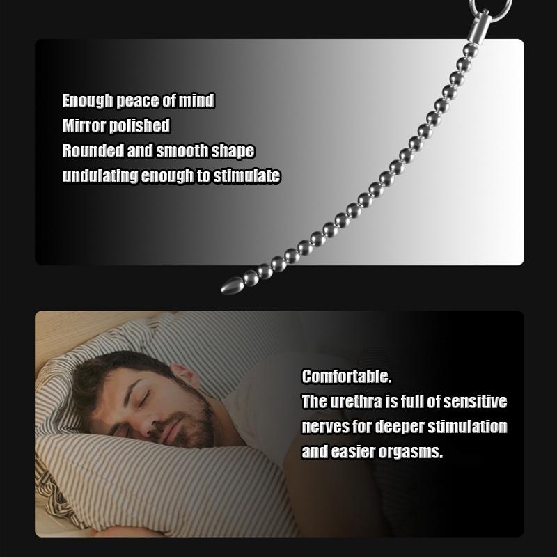 Stainless Steel Urethral Sound Dilators Penis Plug Insert Stimulation Catheter Beads Male Masturbator Sex Toys For Men