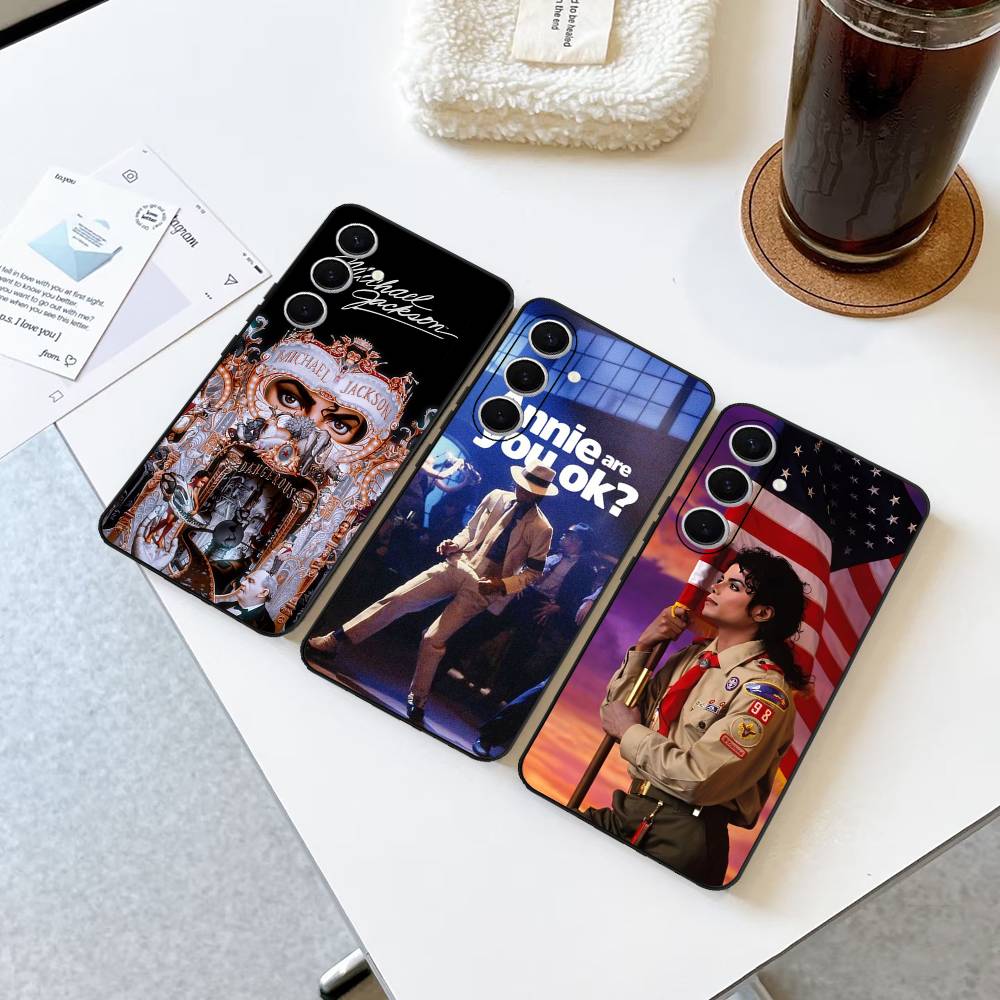 Pop Singer Michael Jackson Phone Case For Samsung S 24 Fe 25 Ultra Plus 20 Lite 21 30 22 23 24 22 Ultra 5G Fundas