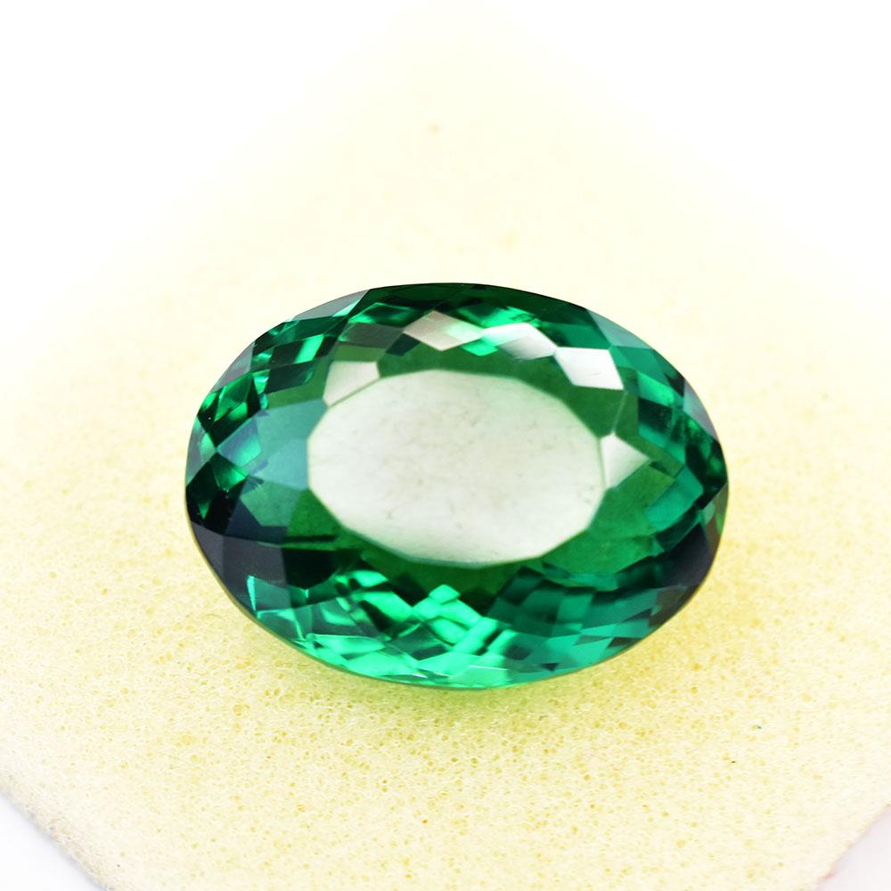 Natural Tsavorite Green Garnet 40.1 Ct Oval Cut Brazilian Gemstone