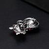 Fashion Trend Animal Brooch Vintage Cute Kitten Brooch Diamond Collar Pin