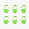 Heart-Shaped Plastic Anti-Slip Stitch Marker Set - 1000 Pieces for Knitting & Sweater Counting