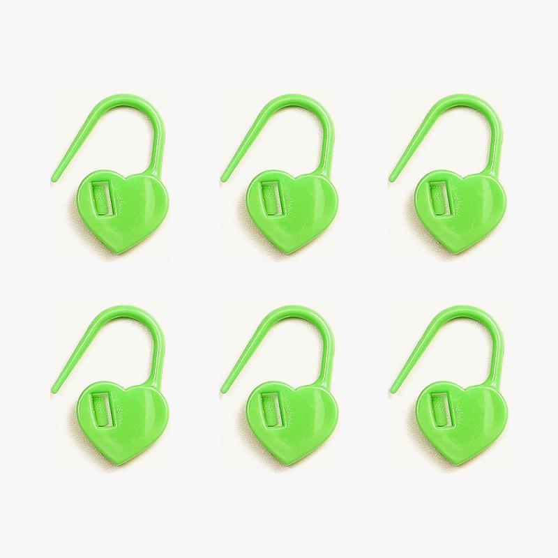 Heart-Shaped Plastic Anti-Slip Stitch Marker Set - 1000 Pieces for Knitting & Sweater Counting