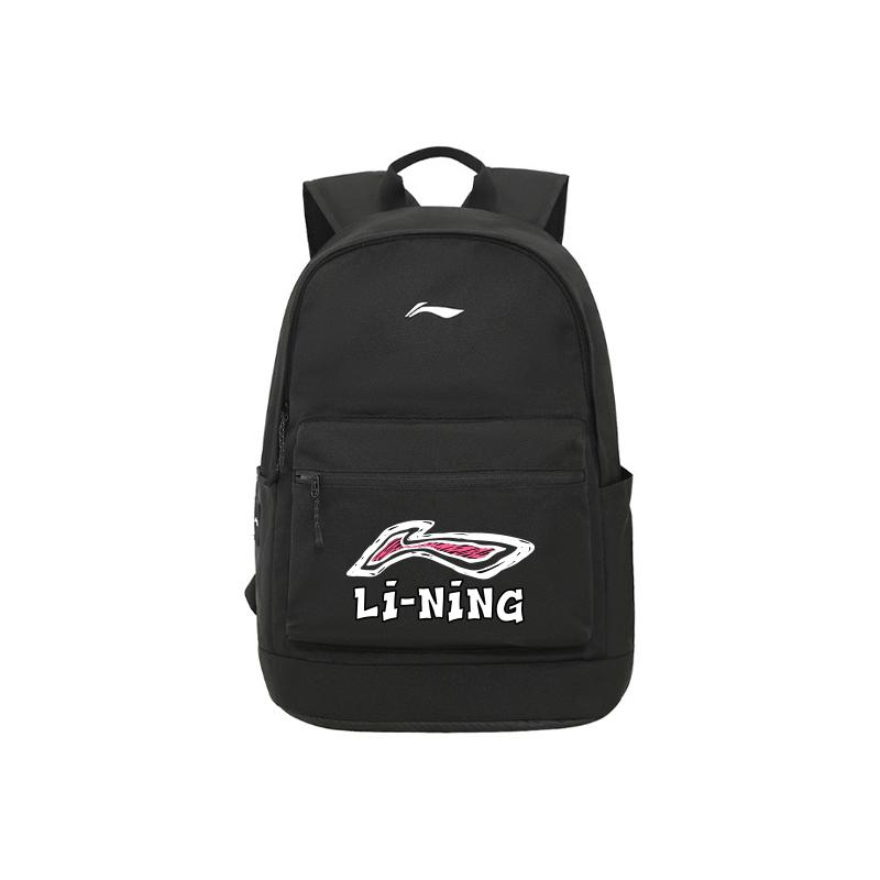 New LiNing Polyester Backpack Unisex Black ABSV313-20