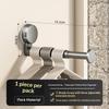 No-Drill Hanger Storage Rack Suction Cup Installation Adjustable Length Rack Retractable Multi-Function Hanger Container