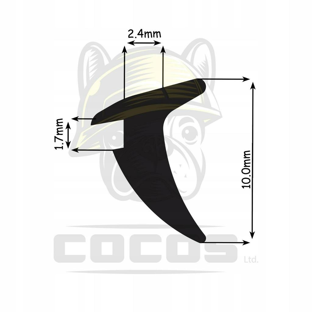 Seal for PVC windows S-396 BLACK 1m