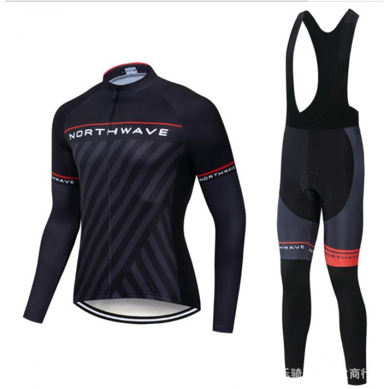 Men Women Cycling Set Long Sleeve Jersey Pants Quick Dry Bike Riding Outfit Outdoor Sports