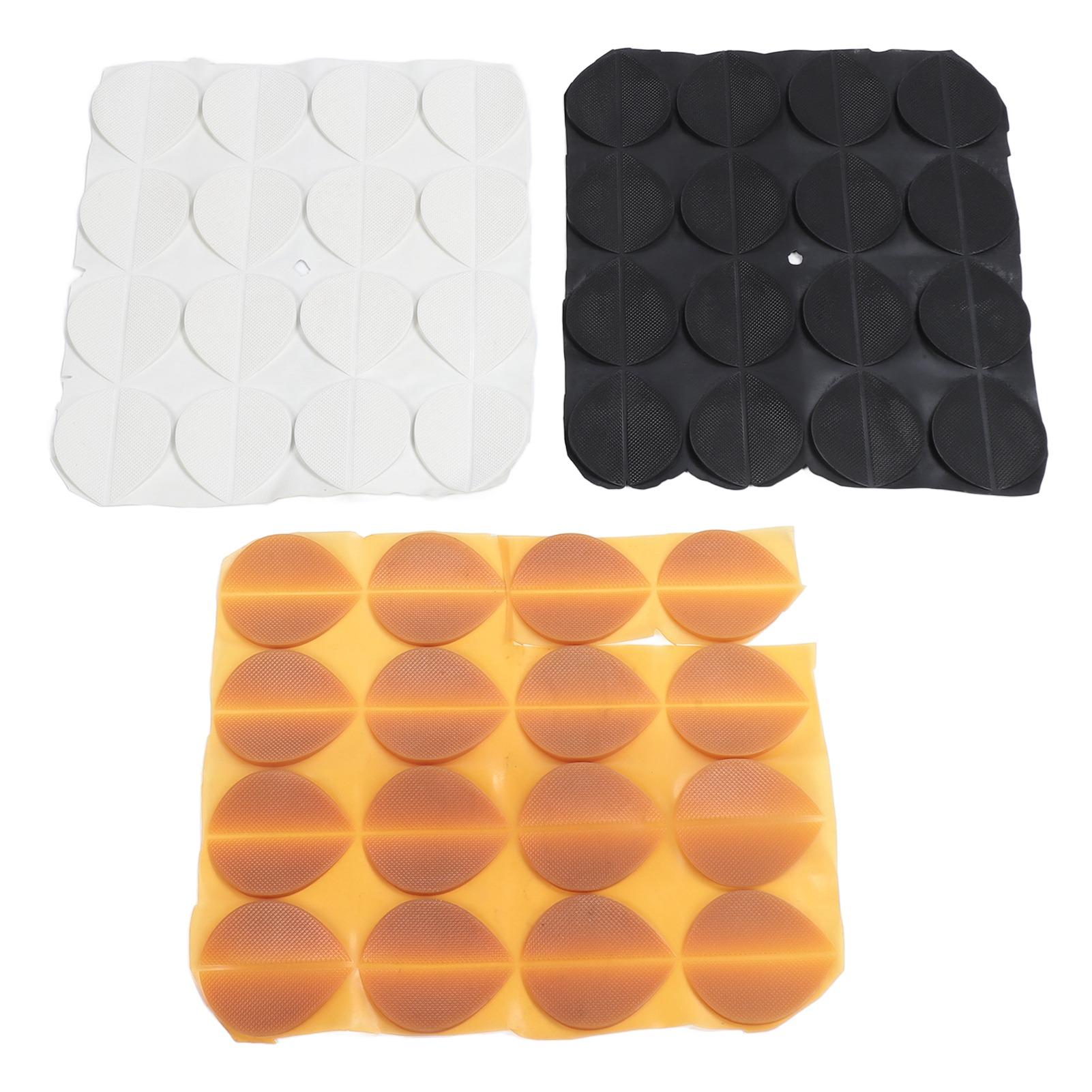 

48 пар резиновых накладок на пятку для ремонта обуви, противоскользящая сменная защита для подошвы, черный, белый, желтый цвет