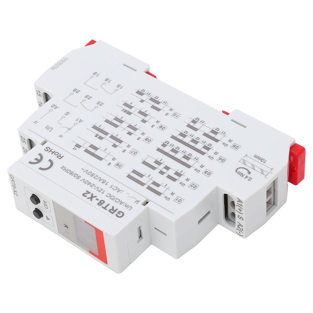 Zeitrelais Verzögerungs-Timer-Controller Einstellbarer Digitalanzeige-Steuerschalter AC DC 12V?240V