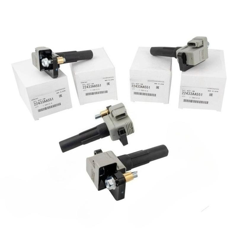 High Quality New For 4PCS 22433AA551 22433AA550 22433AA451 32005953 Ignition Coil For Subaru IMPREZA FORESTER SG 2000-2005