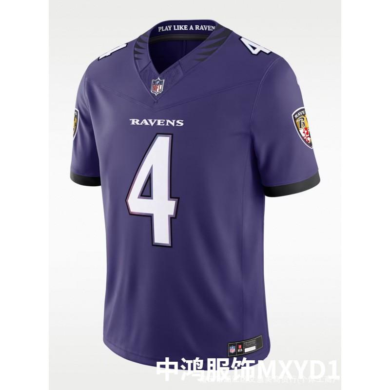 Maillot de Football NFL Baltimore Ravens Derek Henry 22 Troisième Génération Style Authentique Vêtement pour Fan