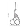 Stainless Steel Retro Style Crane Shape Sewing Scissor Tailor Handcraft Cutting ShearSilver