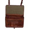 Genuine Vintage Brown Leather Messenger Bag Shoulder Laptop Bag Briefcase