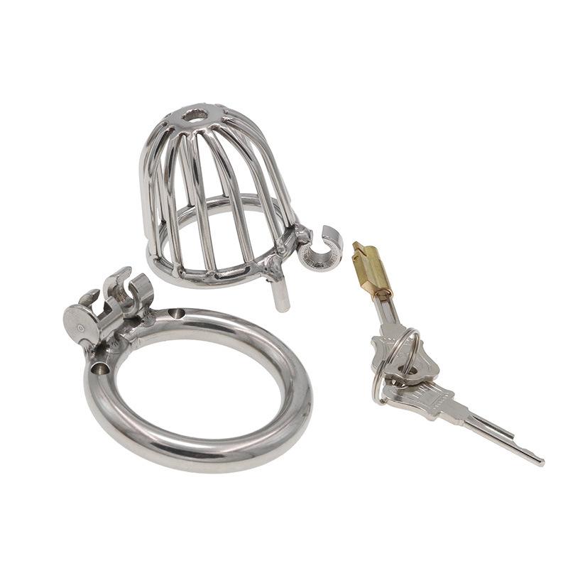 Stainless Steel Chastity Lock Penis Cage Bondage Alternative Sex Tools Passion Lower Body Training Adult Toys