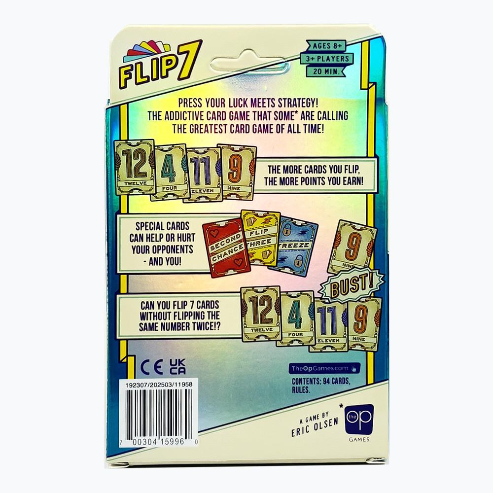 Flip 7 Card Game With Educational And Brain Development Features Family Fun Group Play