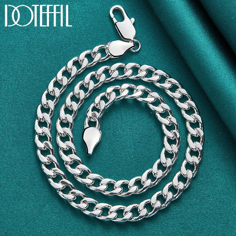 Šoninė grandinėlė, 10 mm karoliai, 925 sterlingų sidabro madingi dovanoti papuošalai