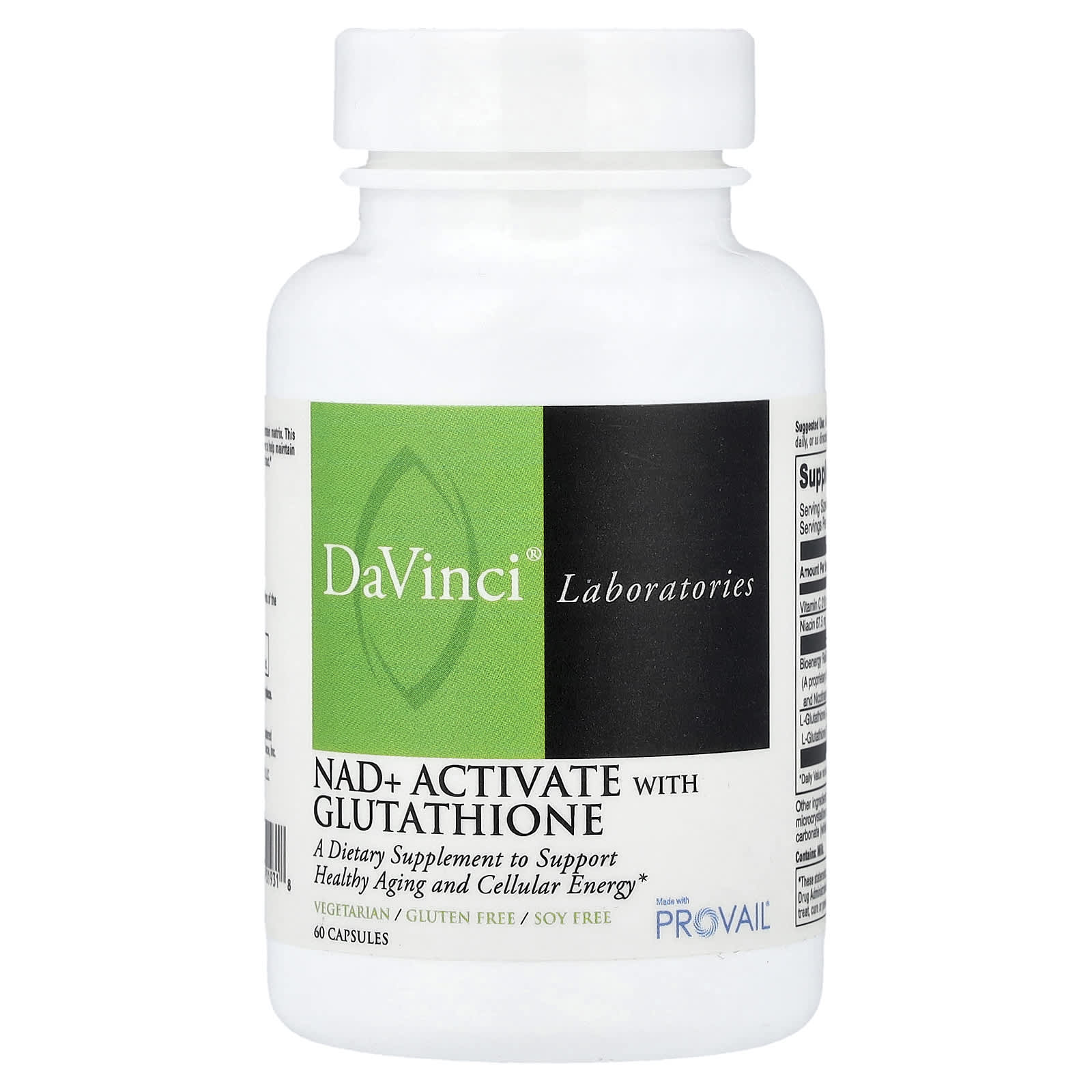 

DaVinci Laboratories, NAD+ Activated Glutathione, 60 Capsules
