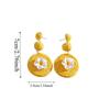 1 pair Ethnic Style Thai Seaside Eardrops Bohemian Style Raffia Grass Earrings  Bride