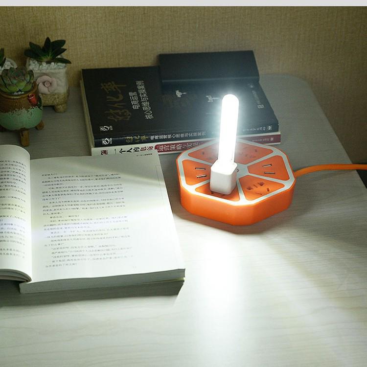 High-Brightness Touch USB LED Light with Power Bank and U Disk, 8 LED Beads Night Light Gift