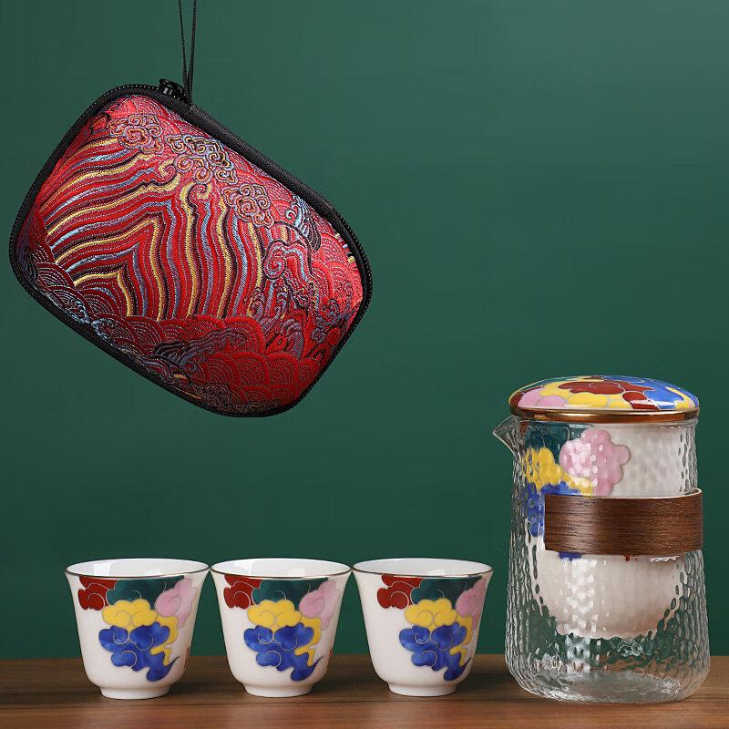 AQ Portable Glass Tea Set