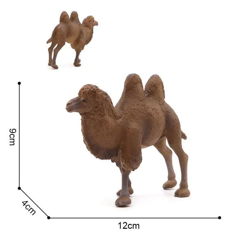Realistic Camel Model Solid Dromedary Bactrian Static Toy Ornament Home Decor