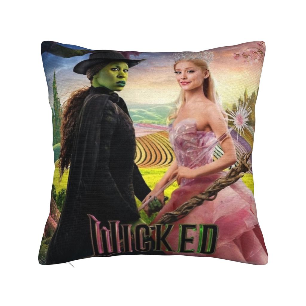 Wicked 2 Musical Movie Glinda Poster Pillowcase Soft Polyester Cushion Cover Decorative  Pillow Case Cover Home Square 40X40cm