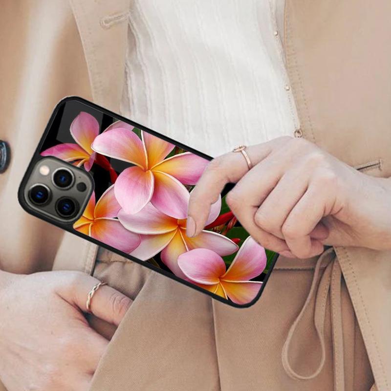 

Frangipani Flowers Magnetic Phone Case For APPLE iPhone 17 Air 16 14 13 12 Pro Max 15 Plus Wireless Charge With MagSafe Cover iPhone 14