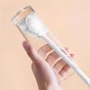 Silicone Cup Brush Folding Brush Head Long Handle Cup Scrubber White Kitchen Cleaning Tool Wineglas Bottle Flexible and Reusable