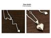 S925 Sterling Silver Harajuku Heart Chain Necklace - Chic Early Autumn Sweater Chain