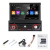 GEARELEC 1Din-Radioplayer, 7 Zoll, HD, einziehbarer Bildschirm, Auto-Player, unterstützt Carplay und Android Auto, Bluetooth, WLAN, FM-Radio, 1 GB RAM, 32 GB ROM