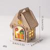 Christmas Luminous Wooden Cabin Ornament - Small House Tree Decoration