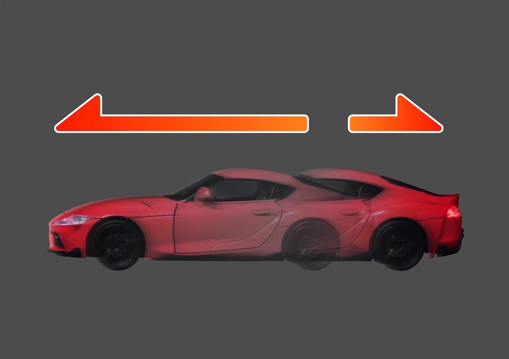 Joezen Cast World Light & Sound Series Toyota Supra JDC6034-RD