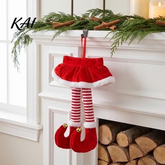 Holiday Gift for Car Lovers 2026 Christmas Mirror Hanging Ornament, Funny Dangling Legs Pendant Creative Pendants with Lanyard Tree Backpack And Door
